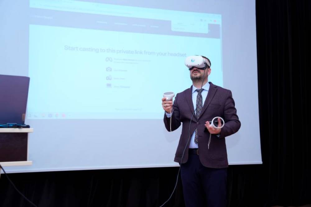 NDU-da Beynəlxalq təlim aylığı çərçivəsində Gaziantep Universitetinin qonaq professoru Erdal Bay təlim keçib