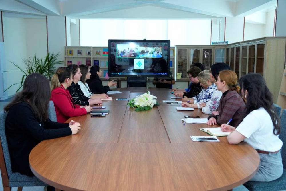 NDU və BDU Elmi Kitabxanaları arasında onlayn görüş olub: beynəlxalq elektron bazalara yeni çıxış imkanları müzakirə olunub