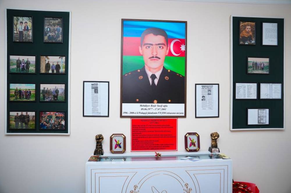 NDU-nun şəhid məzunu Bəşir Mehdiyevin xatirəsi əbədiləşdirilib