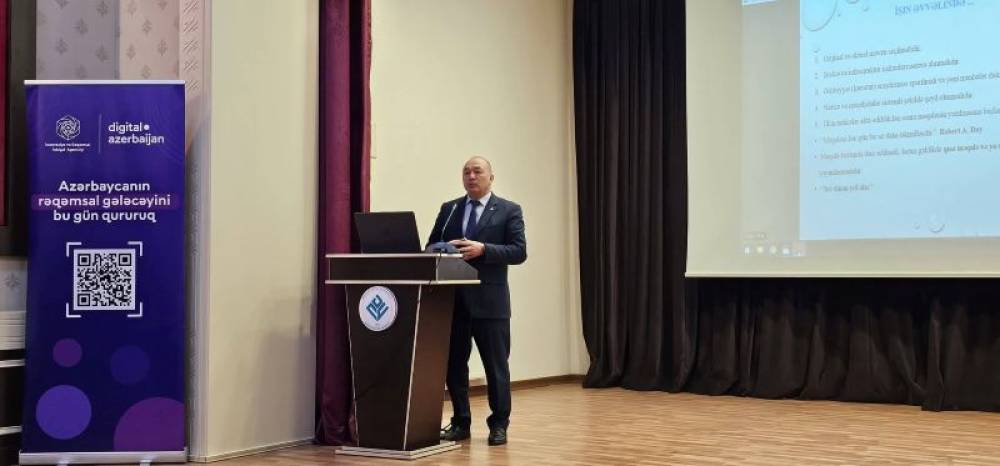 11 Mart 2026-cı il tarixdə Naxçıvan Dövlət Universitetidə “Elm Aylığı 2026”ya həsr olunmuş “Elmi məqalələrin yazılma metodikası və elmi jurnallara müraciət” mövzusunda akademik təlim keçirilmişdir