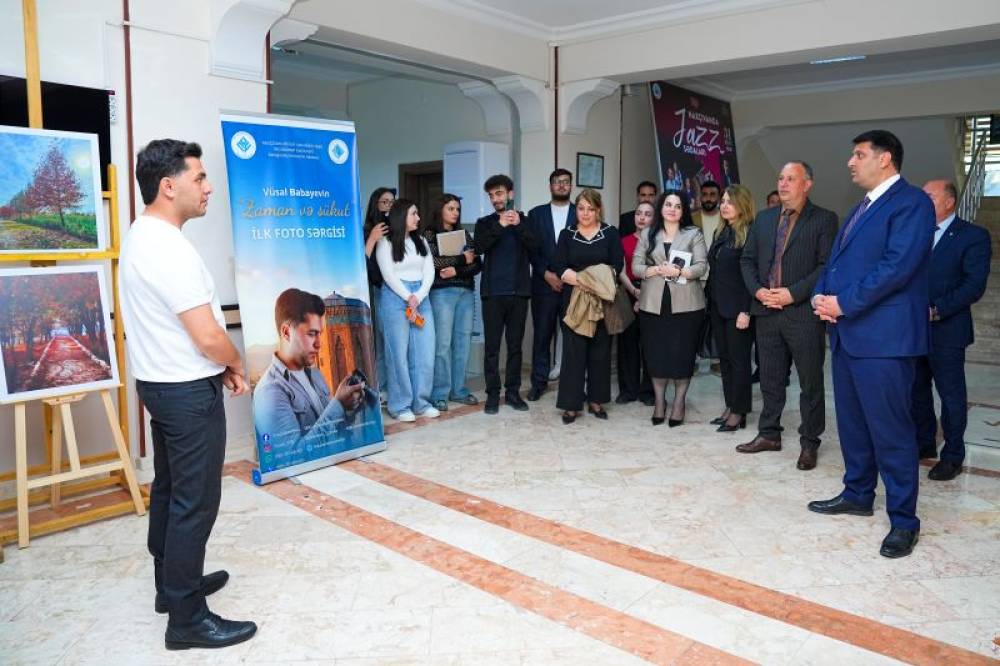 NDU-da “Şəhərsalma və Memarlıq İli” çərçivəsində fərdi fotosərgi təşkil olunub
