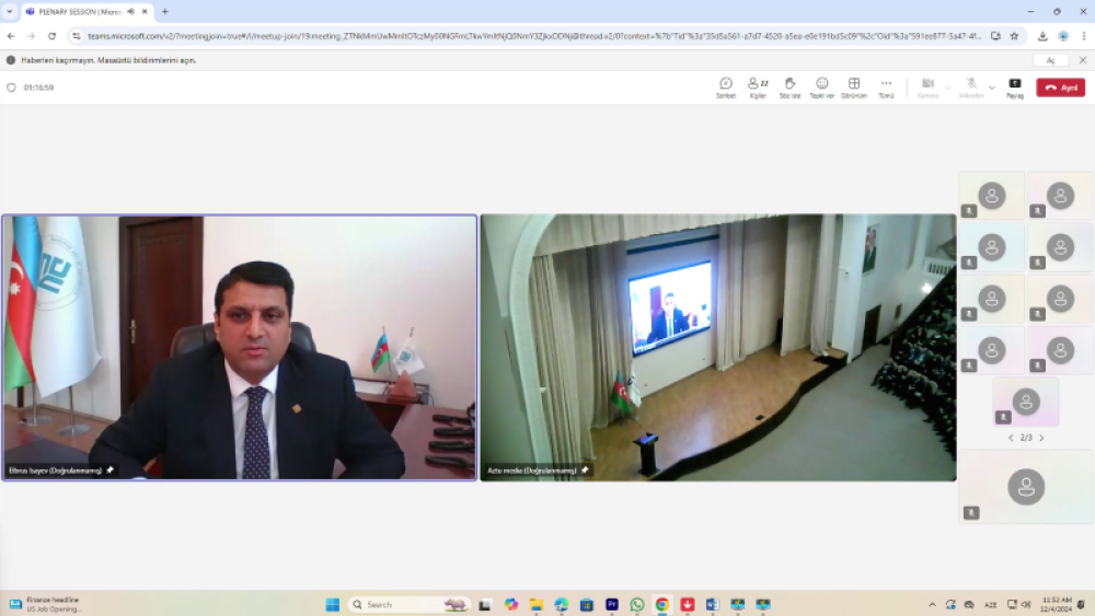 Naxçıvan Dövlət Universitetinin tərəfdaşlığı ilə Azərbaycan Texniki Universitetində “İnfokommunikasiya sistemləri və süni intellekt texnologiyaları” mövzusunda II Beynəlxalq Elmi-Texniki Konfrans keçirilib