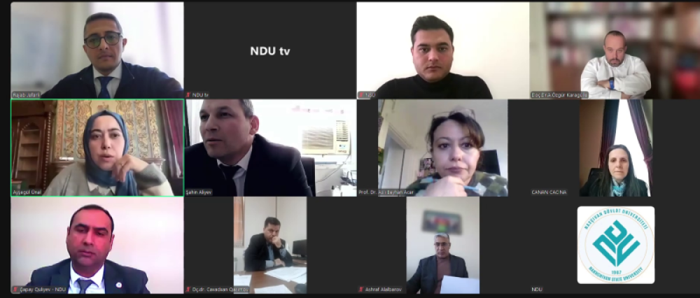 Naxçıvan Dövlət Universiteti ilə İstanbul Universiteti arasında ikili diplom proqramı ilə bağlı onlayn görüş olub.