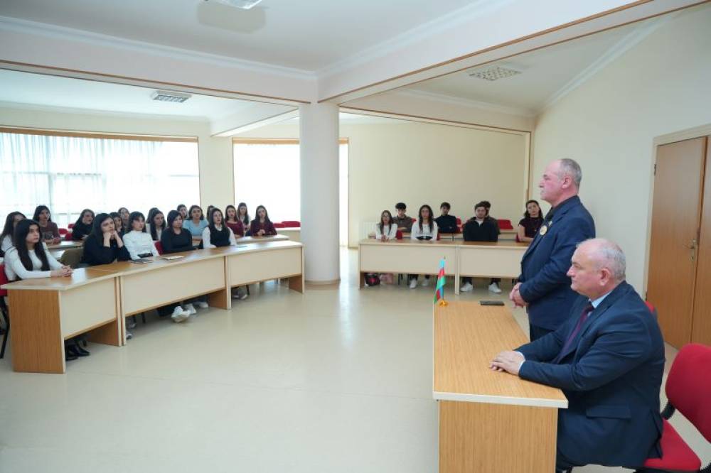 Naxçıvan Dövlət Universitetində yaz semestrinin ilk dərslərini şəhid ailələri və qazilər keçib