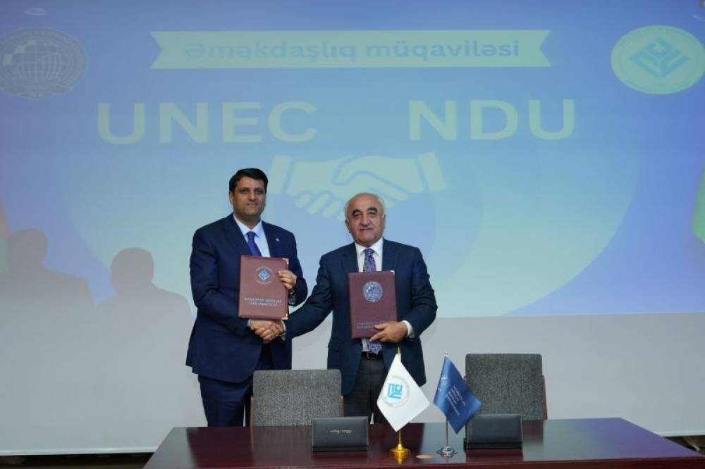 Naxçıvan Dövlət Universiteti ilə Azərbaycan Dövlət İqtisad Universiteti (UNEC) arasında əməkdaşlıq memorandumu imzalanıb
