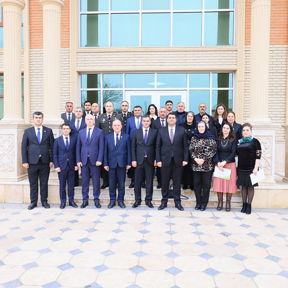 "Naxçıvan Şəhid Ailələri” İctimai Birliyinin 2024-cü ilin yekunlarına dair iclasında Naxçıvan Dövlət Universitetinin təşəbbüsləri təqdir olunub