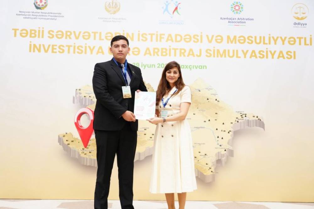 Naxçıvan Muxtar Respublikasında “Təbii sərvətlərin istifadəsi və məsuliyyətli investisiya üzrə arbitraj simulyasiyası” layihəsi həyata keçirilib