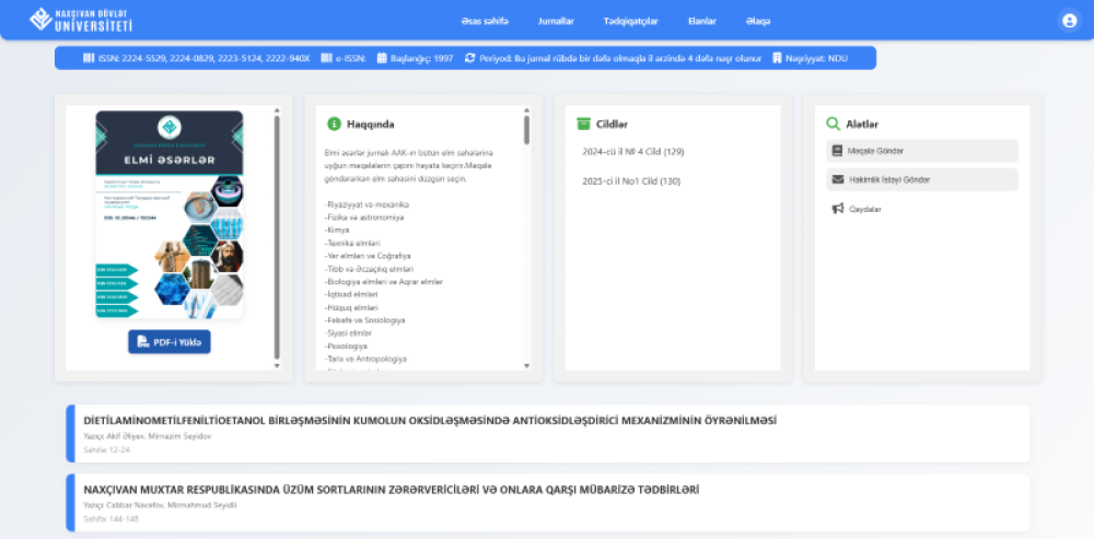 Naxçıvan Dövlət Universitetində üç yeni informasiya sistemlərinin təqdimatı keçirilib
