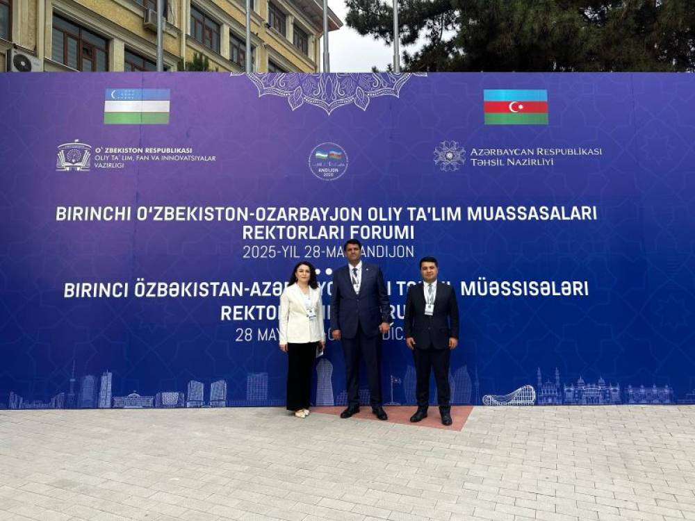 NDU-nun rektoru Elbrus İsayev Azərbaycan və Özbəkistan arasında Birinci Rektorlar Forumunda  iştirak edib
