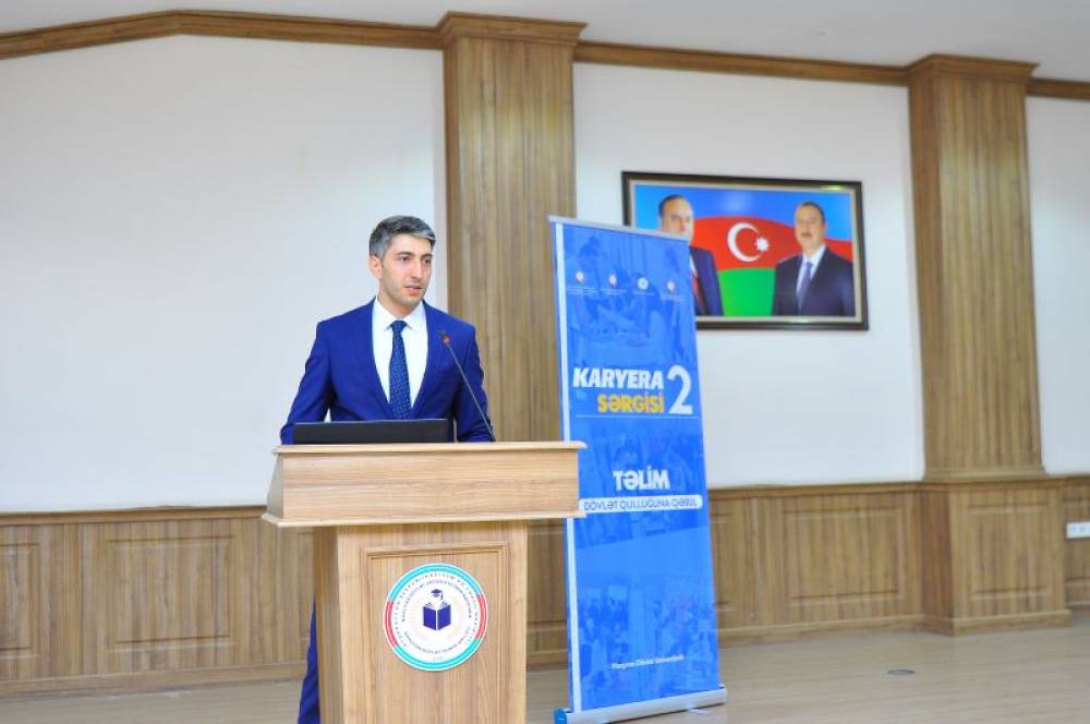 NDU-da “Karyera Sərgisi çərçivəsində “Dövlət qulluğuna qəbul” mövzusunda təlim keçirilib