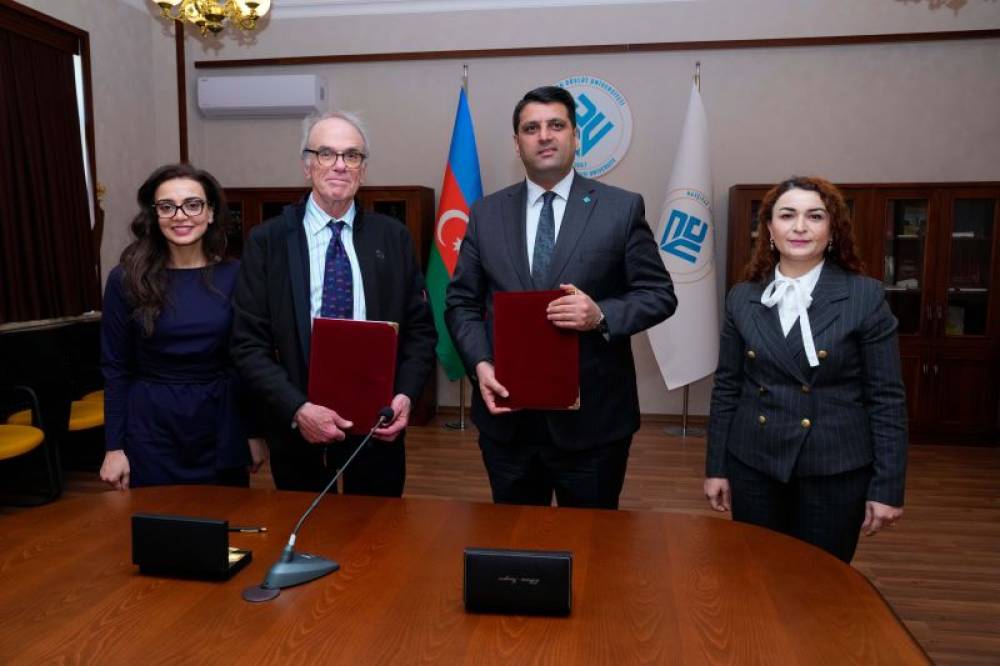 NDU ilə ABŞ-nin Corc Vaşinqton Universiteti ikili diplom üçün  ilkin razılıq əldə edib, əməkdaşlıq memorandumu imzalayıb.