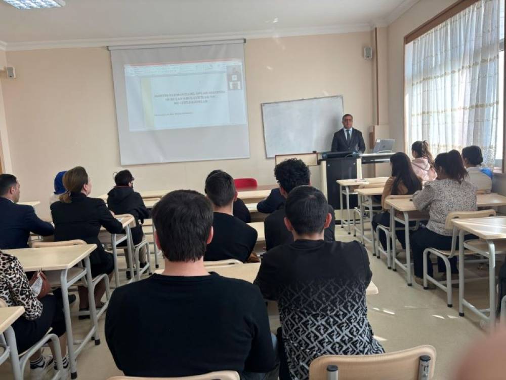 NDU-nun Fizika-riyaziyyat fakültəsində “Məntiq elementləri, onlar əsasında qurulan kodlayıcılar və multipleksorlar” mövzusunda vebinar keçirilib