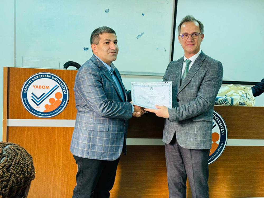 NDU-nun müəllimi Türkiyənin Çankırı Karatekin Universitetində mühazirələr oxuyub