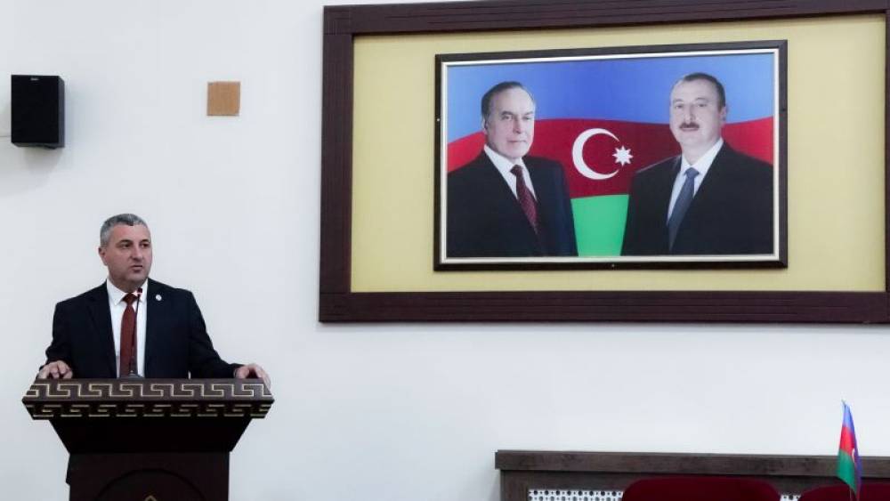 Naxçıvan Dövlət Universitetində Naxçıvan Muxtar Respublikasının 100 illik yubileyi ilə əlaqədar "Təbliğat-100" layihəsi çərçivəsində növbəti maarifləndirici tədbir keçirilib 