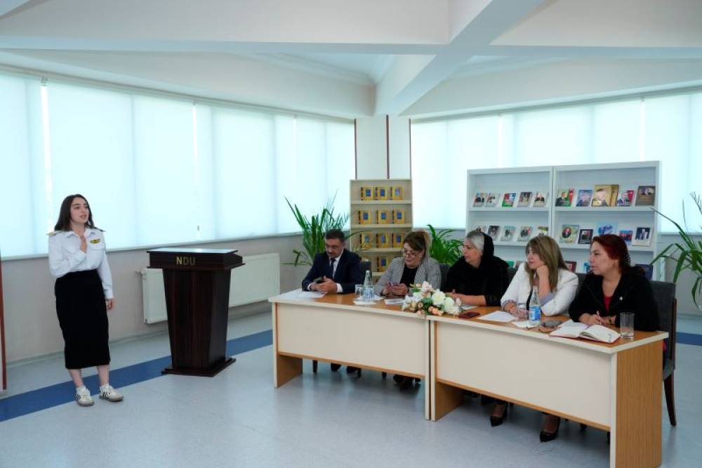 NDU-nun Elmi Kitabxanasında “Şanlı Zəfərin sədası” adlı şeir müsabiqəsinə start verilib