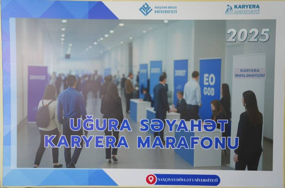 Naxçıvan Dövlət Universitetində "Karyera marafonu - 2025" layihəsi çərçivəsində “Uğura səyahət: Karyera marafonu” adlı təlim keçirilib